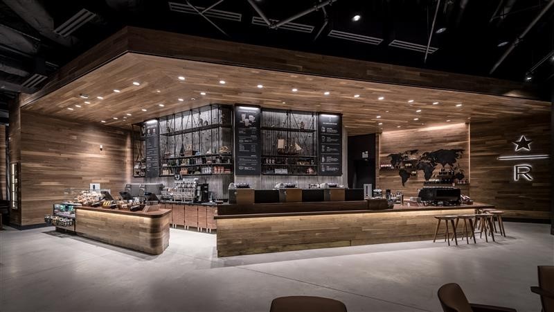 Фото барной стойки Starbucks Reserve Bar в г.Нью-Йорк